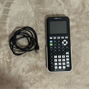Texas Instruments Ti-84 Plus CE Color Calculator Black Charger Included